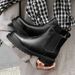 Retro Boots Lazy One-pedal Thick-soled Heightening Martin Boots Short Boots_vogvips.com