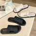 Elegant Minimalist Women's Summer Slides - Comfortable Thick Sole Non-Slip Outdoor Beach Sandals For Daily Wear_vogvips.com