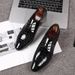 Sharp Pointed Leather Shoes, Popular Men's Shoes, Low Top Shoes, Glossy Surface_vogvips.com