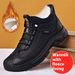 Winter Plus Velvet Warm Thick Cotton Shoes Middle Aged And Elderly Outdoor Dad Snow Boots Light Simple Sports Casual Shoes_vogvips.com
