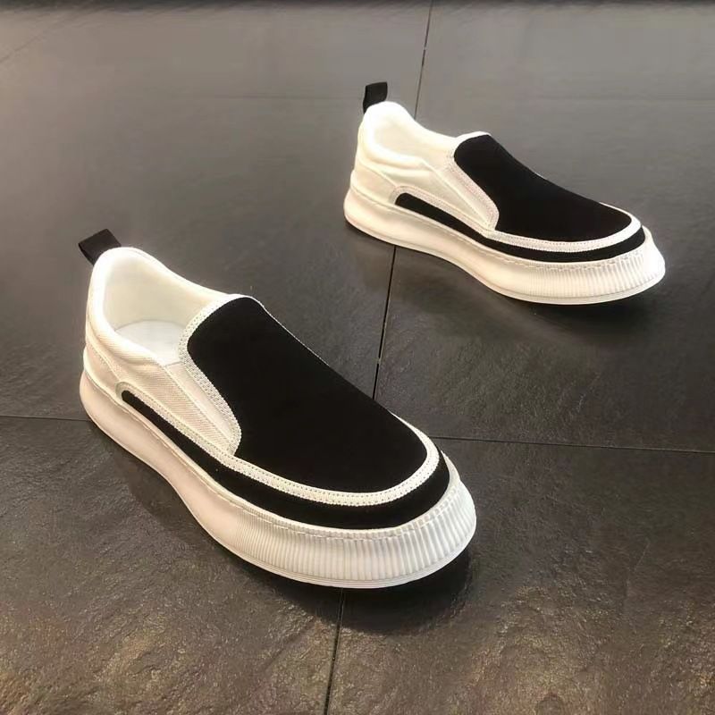 Herrenschuhe, Sommer, Atmungsaktiv, 2023, Neue Canvas-Schuhe, Trendige Herrenschuhe, Vielseitige Schuhe Mit Dicker Sohle, Slip-on, Lässige Trendschuhe_vogvips.com