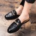 2025 Summer Lazy Closed-Toe Flat Outdoor Fashion Versatile Single Shoes Cool Half Slippers For Men_vogvips.com