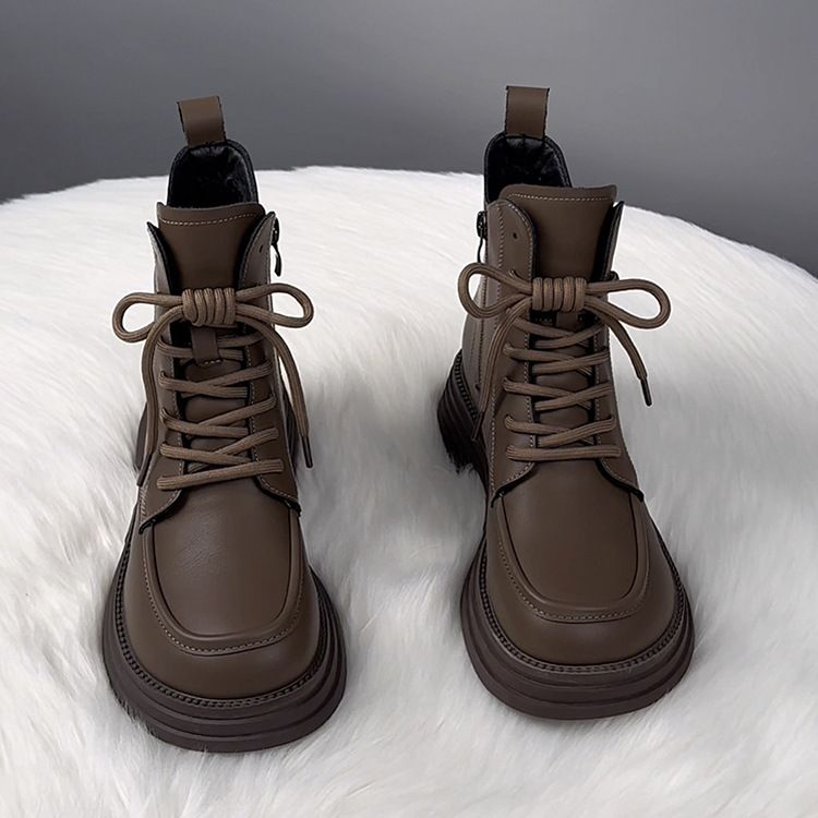Fleece Martin Boots Women's Cotton Boots 2025 Autumn/Winter New Thickened Cotton Shoes_vogvips.com