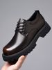 Retro Casual Big Toe Leather Shoes, Polished Leather Shoes_vogvips.com