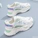 Platform Flat Woman Green Casual Trainers Ladies Chunky Sneakers Women Shoes_vogvips.com