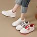 Thick-soled White Sneakers For Women 2026 Spring New Korean Style Versatile Sporty Ins Trendy Student Sporty Casual Shoes_vogvips.com
