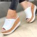 SHLIANG Women Summer Peep Toe Wedges Heeled Sandals Platform Shoes Casual Ladies Outdoor Slippers Beach Shoes Fashion Slides Sandalias S0038_vogvips.com
