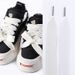 Shoe Accessories smile shoelaces ouder bread shoelaces white beige 2cm widened flat metal head shoelace rope a pair_vogvips.com