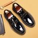 Euro Step 【VIP Exclusive】Business Casual Loafers Men Genuine Horsebit British Style Slip-On Leather Shoes_vogvips.com