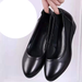 Clearance Year-End Non-Slip Leather Soft Sole Women Wedge Flat Shoes_vogvips.com