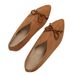 Large Size Fashionable Pointed Bow Decoration Flat Sole Single Shoe Comfortable And Versatile Bean Girl_vogvips.com