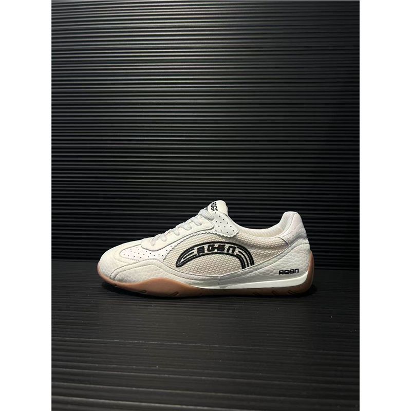 "Sanshang" 2026 Spring New Model Flat Low-Top Lace-Up Breathable Round-Toe Anti-Odor Lightweight Trendy Comfortable_vogvips.com