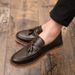 Euro Step Brogue For Men Korean Style Trendy British Slip-On Small Leather Men's Casual Business Versatile Youth Shoes_vogvips.com