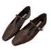 Flat Single Women 2025 New Spring Square Toe Shallow Mouth Mary Jane Women's Shoes Soft Sole Loafers_vogvips.com