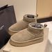 Vintage Simple Winter Fleece-Lined Thick-Soled Snow Boots New Warm Loafers Northeast Large Cotton Shoes For Women_vogvips.com