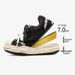 Men's Distressed Canvas Shell Toe Sneakers Invisible Height Increasing Non Slip Wavy Sole Casual Shoes For Street Fashion Daily Walking_vogvips.com