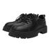 TerraStride Men's Autumn British Casual Business Large Leather Low-top Thick-soled Black And White Color-blocking Fashion Work_vogvips.com