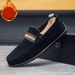 SHLIANG Velvet Men's Slip-On Flat Bottom Fashion Casual Shoes Breathable Comfortable Insole Large Size Loafers Durable Seams X0025_vogvips.com