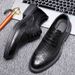 New Summer Business Leather Formal Fashion British Style Cowhide Hollow Wedding Breathable Hole Men's Shoes_vogvips.com