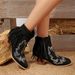 2025.1 New Women's Autumn And Winter Style Fringed Ankle Boots Side Zipper Women's Boots_vogvips.com