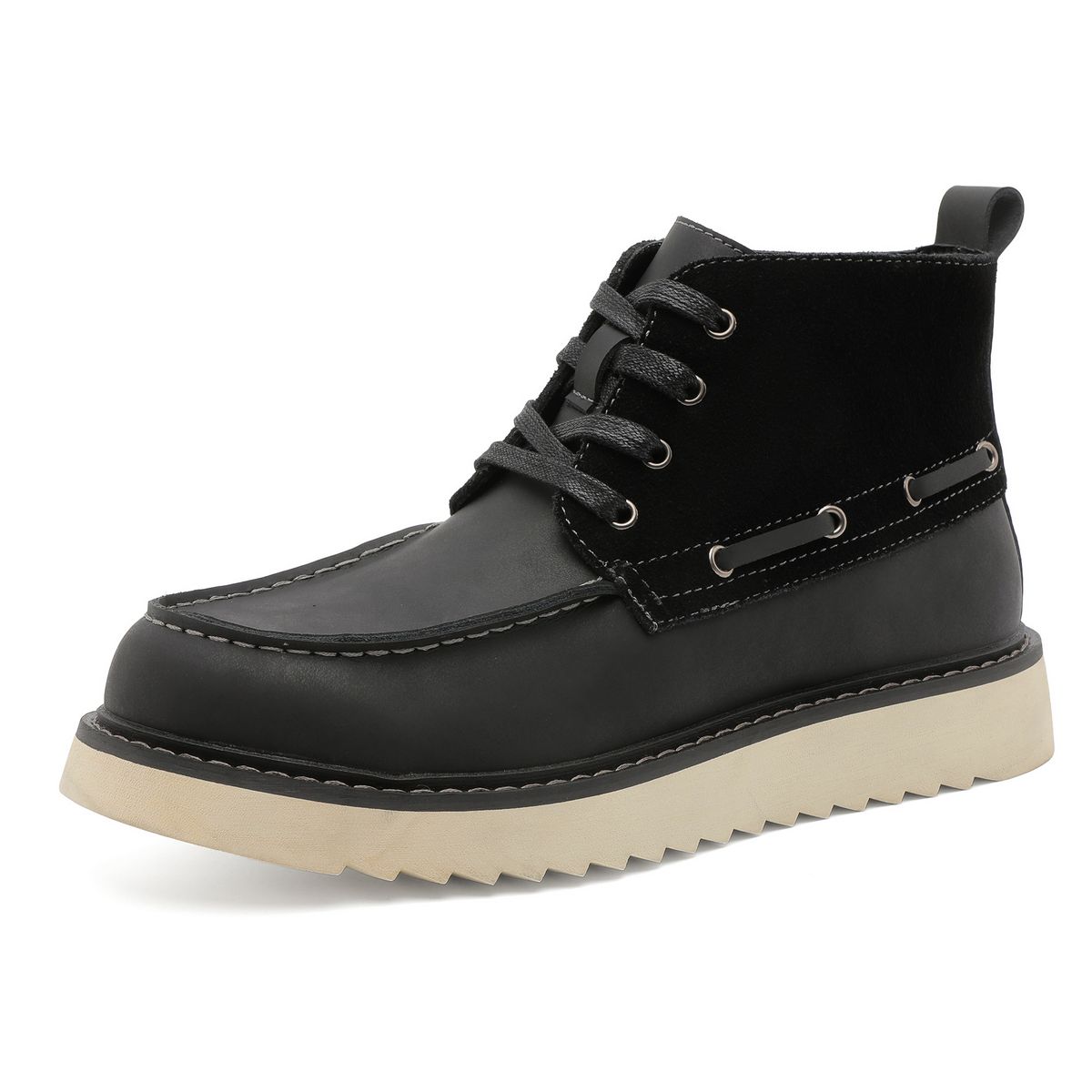Trendy Casual Autumn Martin Big Toe High Top Men's Shoes Work British Short Boots Men 9105_vogvips.com