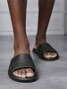 Men's Summer Casual Simple Fashion Solid Color Flat Slip-On Eva One-Piece Beach Slippers For Outdoor Home Use, Large_vogvips.com