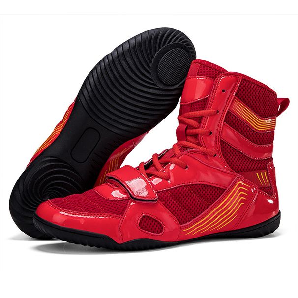 Combat Training Sneakers High Top Wrestling Martial Arts Competition Sanda Men's Shoes Boxing Women's Shoes_vogvips.com