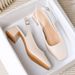 2025 New Mid Thick Heel High Heels Women's Shoes French Baotou Shallow Mouth Sandals Women's Summer Large Coarse Heeled Sandals_vogvips.com