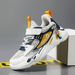 Boys' Sneakers Spring Running Shoes CuHK Kids' Net Leather Casual Shoes Anti-slip And Wear-resistant_vogvips.com