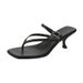 MTX 2025 Summer New French Style Square Kitten Toe Post Sandals Plus Size High Heel Flip-Flops Women Fashion Outdoor Wear_vogvips.com