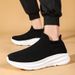 Men's Sports Shoes Mesh Breathable Soft-soled Casual Shoes Light Soft Running Shoes Non-slip Thick-soled Couple's Tennis Shoes_vogvips.com