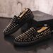 Personalized And Korean Version, Trendy Rivet Shoe Covers, Versatile Lazy Shoes, Fashionable Men's Loafers, Casual Shoes_vogvips.com