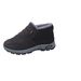 New Cotton Shoes Winter Fleece Lined Thickened Couple Snow Non-Slip Short Boots_vogvips.com