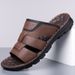 Men's Slippers Beach Shoes Leather Sandals Men's Leather Sandals_vogvips.com