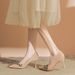7333C-132 Small V-Neck Suede Rhinestone Stiletto Heels Women's Elegant Single Shoes Shallow Mouth Professional Commuter_vogvips.com