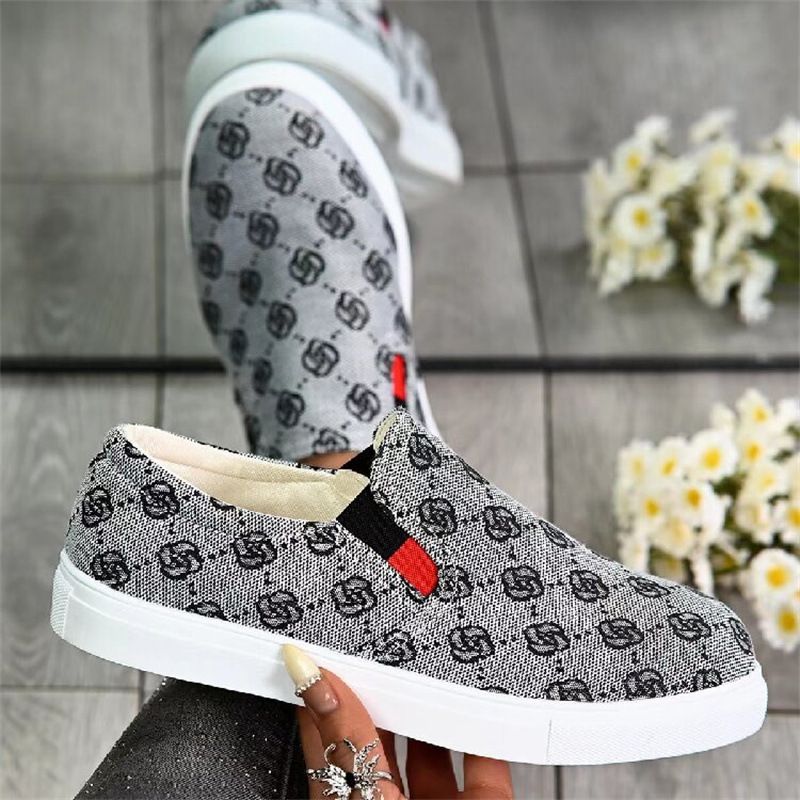 2024 New Foreign Trade All Match Net Red Single Shoes Fashionable Round Toe Single Shoes Women Sports Breathable Non Slip Soft Sole Women's Shoes_vogvips.com