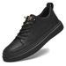 Splicing Shallow Mouth Hollow Casual Single Shoes Flat Heel Invisible Heightening Sports Round Head Board Shoes Hollow Shoes_vogvips.com