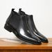 Men's English sleeve vintage handmade leather boots English high top ankle boots_vogvips.com