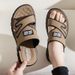 Men's Summer Thick Bottom Sandals Beachwear Anti-slip Driving Slippers Casual PVC Upgraded Version Breathable Slip-On_vogvips.com