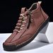 Men's Martin Boots Medium Top Casual Shoes Short Boots Large Size Shoes Stitched Men_vogvips.com