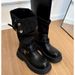 British Style Thick-Soled Height-Increasing Slimming Over-the-Knee Long Autumn Winter New Two-Way Wear Turn-Down Collar_vogvips.com
