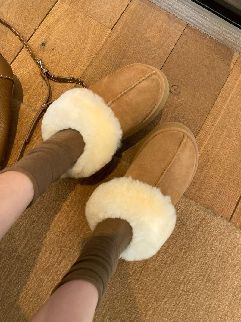 Petite Snow Long-Leg Thick-Soled Outdoor Plush Slippers Half-Slip Women's Boots 2025 Autumn Winter G110310_vogvips.com