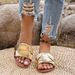 Summer Solid Color Flat Sandals 2025 Open Toe Outdoor Slippers Beach Women's Shoes Plus Size Zapatos De Mujer Slides_vogvips.com