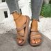Summer Women's New Thick-soled Platform Sandals With A Comfortable Cushioned Feel, Suitable For Indoor And Outdoor Use_vogvips.com