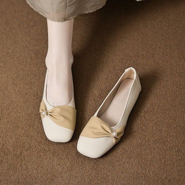 soft Leather Shallow Single Women, Spring Autumn Style, Comfortable And Versatile, Fashionable_vogvips.com