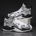 Basketball shoes men fly woven breathable youth student competition training shoes actual combat non-slip sports shoes_vogvips.com