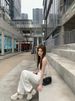 Smooth Leather Petite Women, Cross-Patterned Thick-Soled High-Heeled Slippers For Outdoor Wear In Summer_vogvips.com