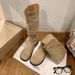 Su Yinyin Same Korean Blogger~ Round Toe Pleated Buckle Strap Chunky Heel Slouch Mid-Calf Long Boots For Women Autumn_vogvips.com
