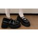 Genuine Thick-soled Height-increasing Mary Jane For Petite Women, College Style JK Single Shoes, British Chunky Heel_vogvips.com