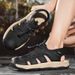 Baotou Men's Sandals Summer Outdoor Sports Beach Shoes Hollow Breathable Outdoor Sports Hiking Shoes_vogvips.com